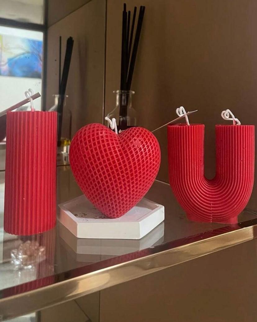 I ❤️ U Candle