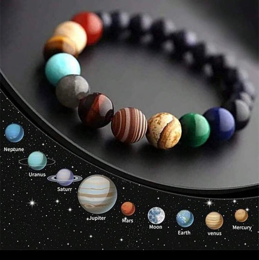 8 Planet  Stone Bracelet.