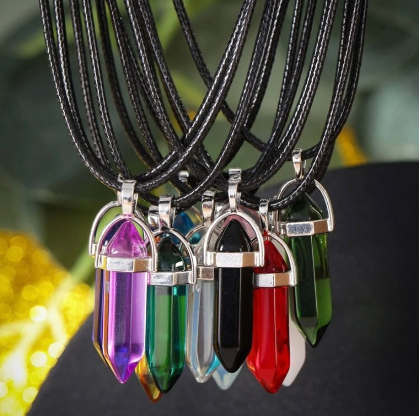 Natural Crystal Gemstone Necklace