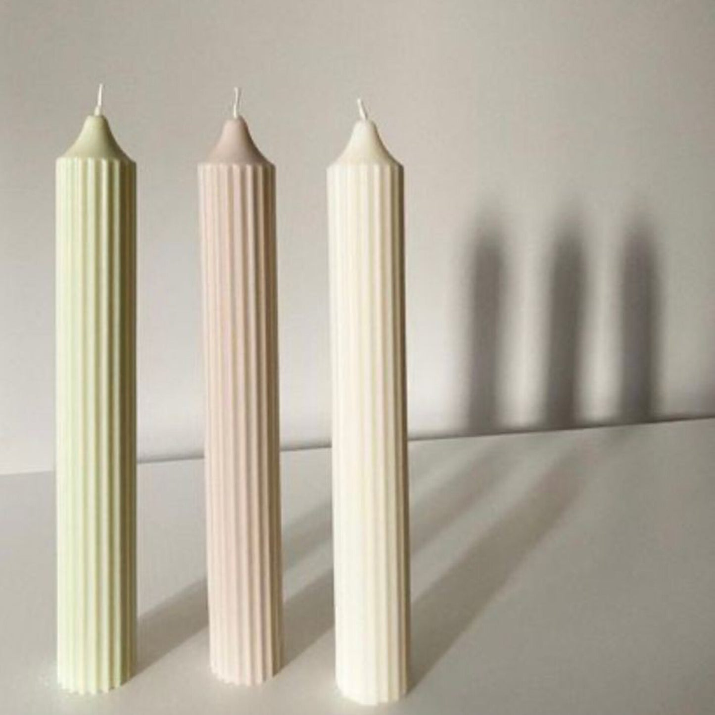 Flutted Pillar Candle