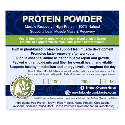 Organic Plant-Based Protein Powder
